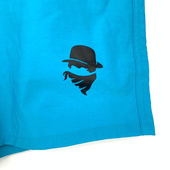 Culprit Swimwear Men's XXL Solid Blue Swim Short Bottoms NEW - Picture 4 of 5